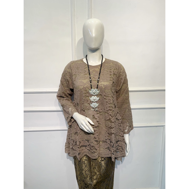 kebaya rinjani full katun borkat ( kebaya full katun) SET ATAS BAWAH