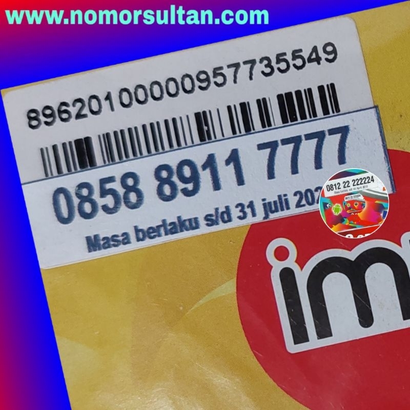 nomor cantik kartu perdana indosat im3 kwartet 7777