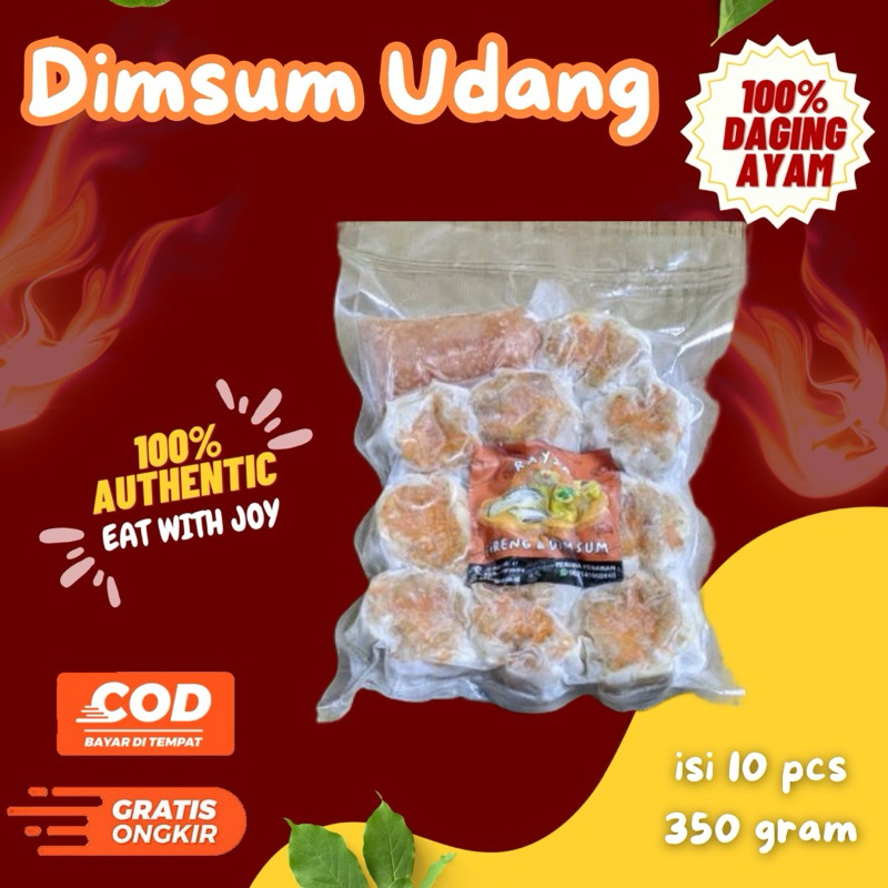 

DIMSUM SIOMAY UDANG- Dimsum premium full daging + potongan udang vakum isi 10