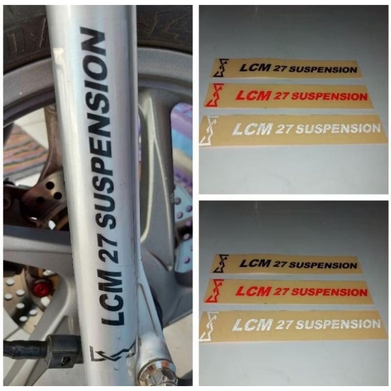 Stiker shock bottom LCM sticker cutting LCM suspension