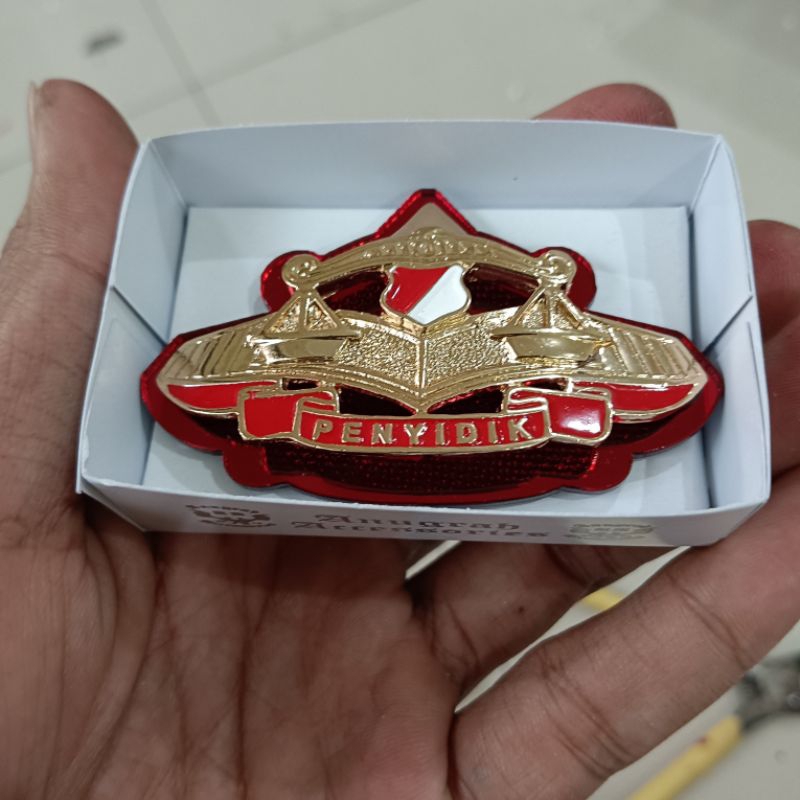 brevet wing penyidik polri besar dasar mirror model magnet