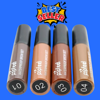 New Import Korea Popfeel Eyebrow Gel Maskara Pensil Alis Tahan Lama Anti Air Original 4 Varian Warna