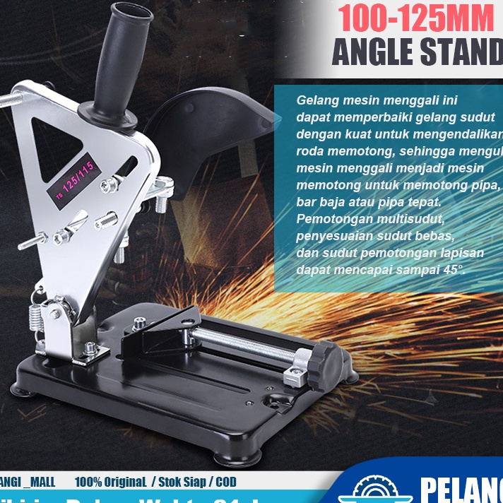 KF7 COD1125MM Angle Stand Grinder Stand Gerinda Tangan Dudukan Gurinda Stand Gerinda Penyangga Mesin