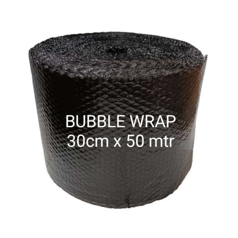 

Bubble wrap hitam/bening 30cm x 50m untuk extra packing