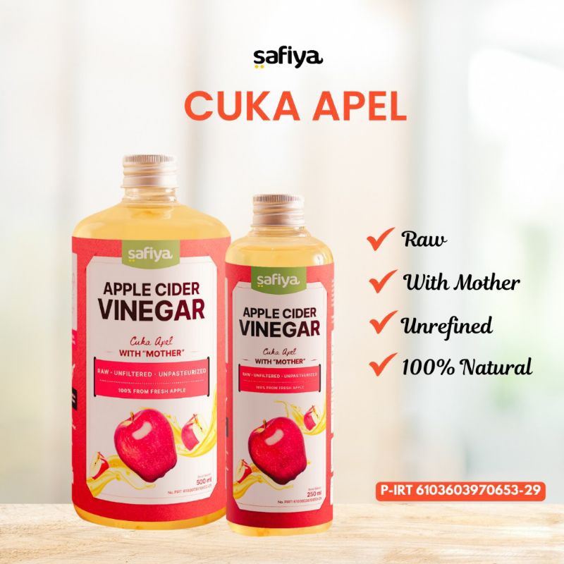 

Safiya Cuka Apel 500 ml Apple Cider Vinegar With Mother