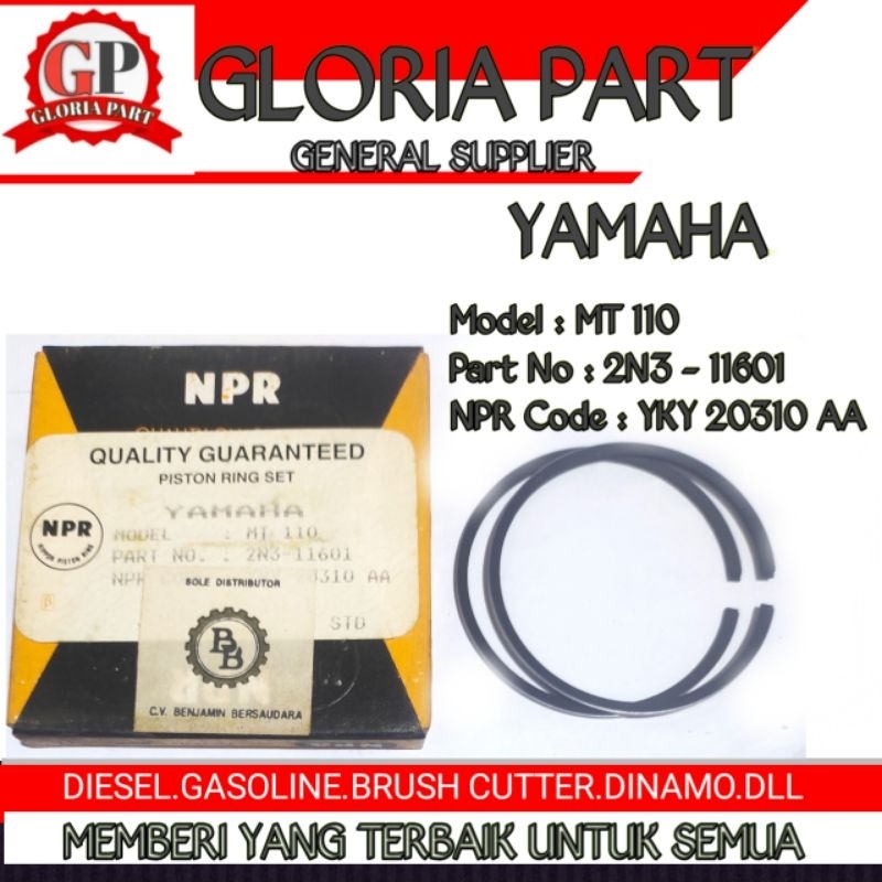 Ring piston Gasoline engine YAMAHA Type MT 110