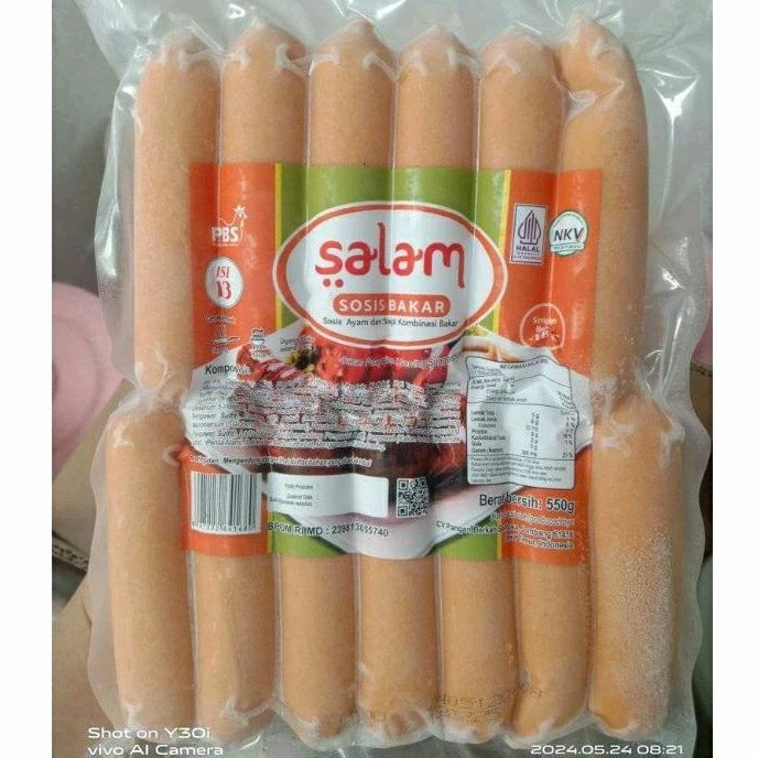 

sosis bakar salam 550gr mini 13/salam sosis bakar mini