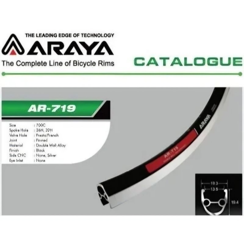 rims fixie velg fixie 700c araya ar-719