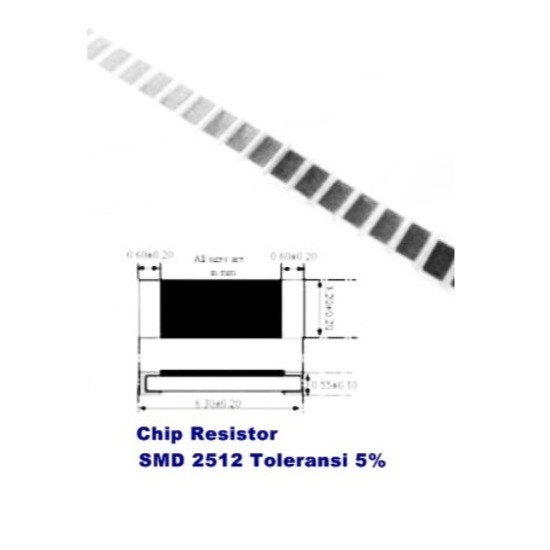 20pcs Resistor 2512 SMD 0R R 0 ohm code 0 Chip Resistor accuracy 5% 1W SMD2512
