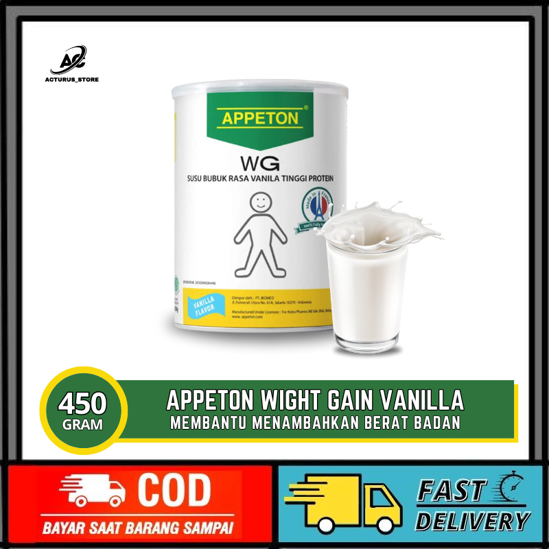 

Appeton Weight Gain Adult Vanilla 450 gr Susu Tinggi Protein Penambah Berat Badan