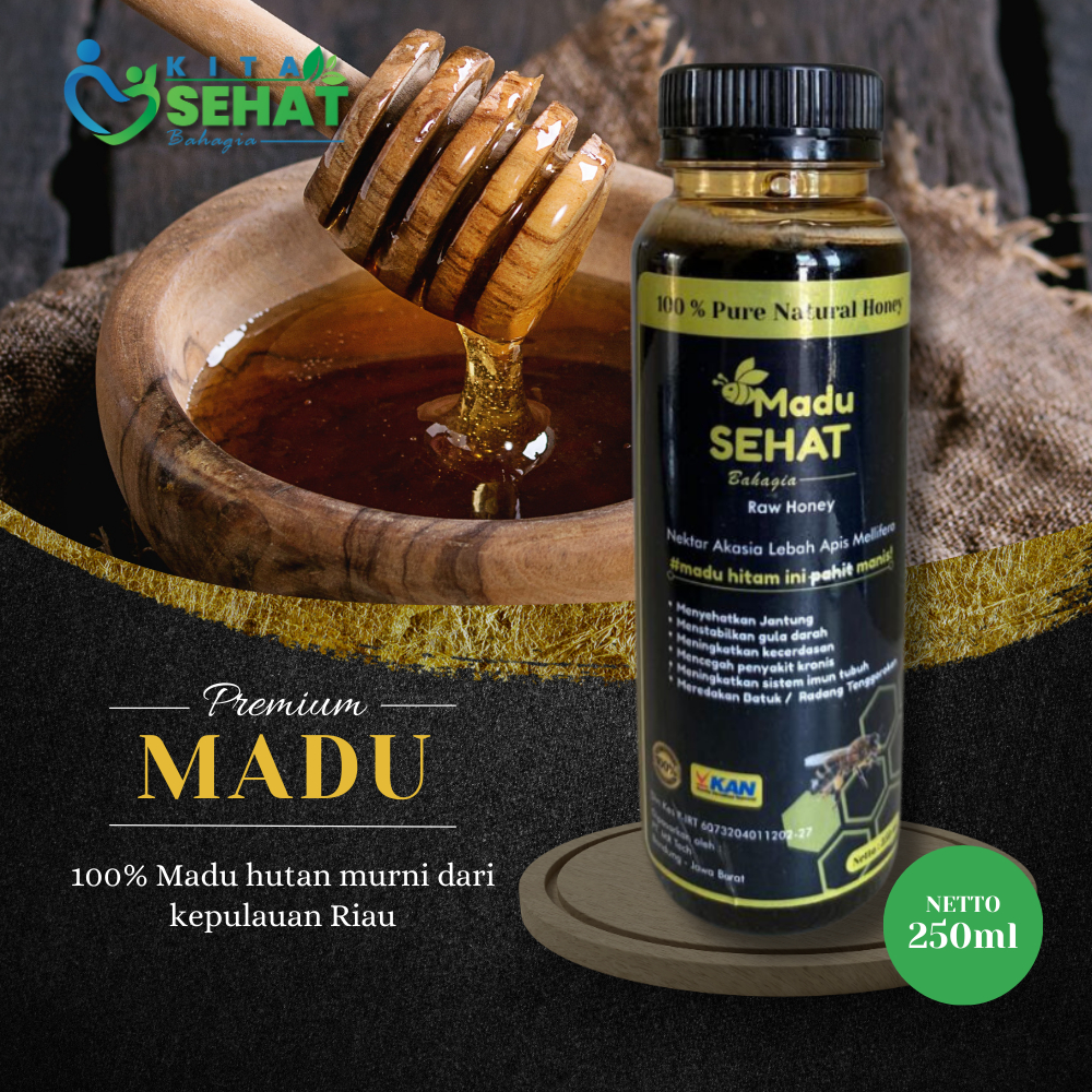 

Madu Hitam Manis | Madu Sehat Bahagia 250ml