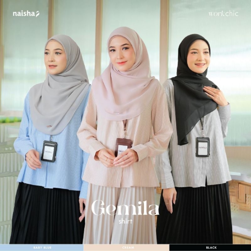 NAISHA WORKCHIC- GEMILA SHIRT/ NAISHA DISTRIBUTOR SURABAYA/NAISHA SURABAYA