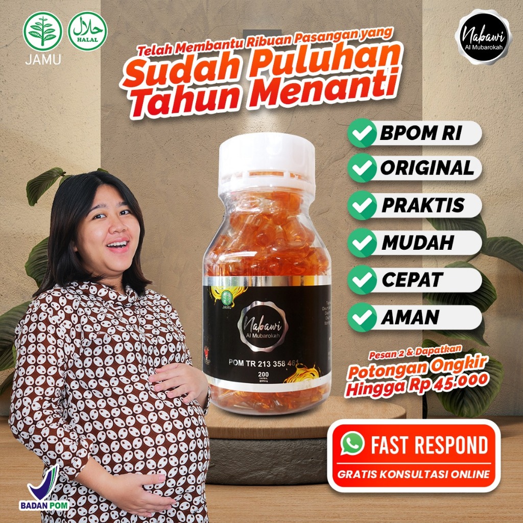 Nabawi Oil - Habbtussauda Promil / Program Hamil / Kesuburan Pria Wanita / Sukses Promil