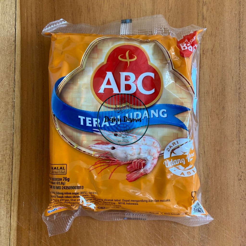 

Terasi Udang ABC 1 Pak isi 20 Pcs