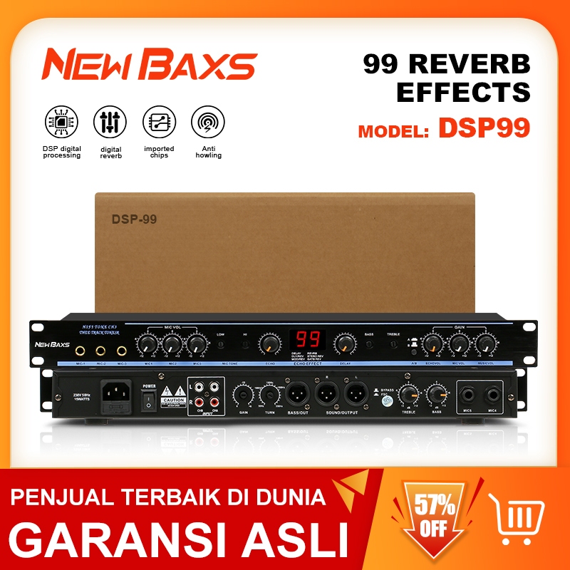 NEW BAXS DSP-99 suara front-end profesional DSP99 efek produk efek karaoke reverb profesional COD