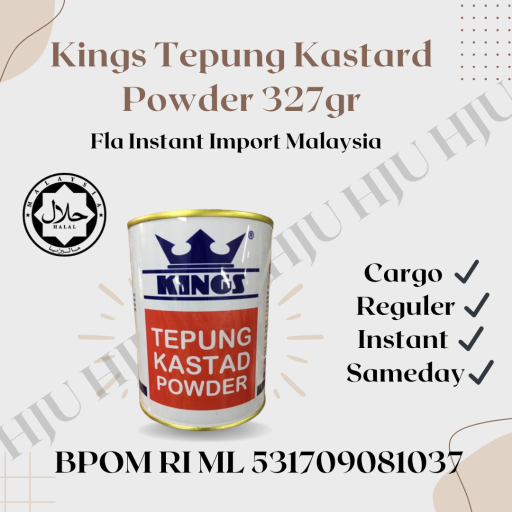 

Kings Tepung Kastard Powder 327gr Malaysia Import