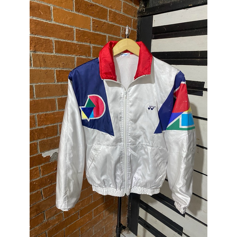 jaket vintage colorblock YONEX