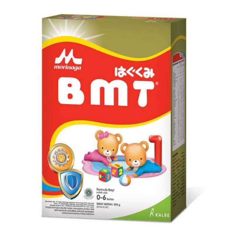 BMT 1 gold morinaga susu bubuk kotak bayi 0 - 6 bulan 200 gr/400 gr