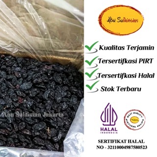

KISMIS HITAM 500 GR / DARK RAISINS 500 GR / BLACK BROWN RAISINS 500 GR / KISMIS 500 GR