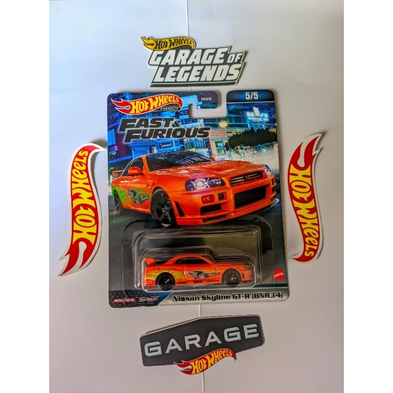 Hot Wheels Premium Nissan Skyline GT-R (BNR34) Fast and Furious | Nissan Skyline | Nissan Skyline GT