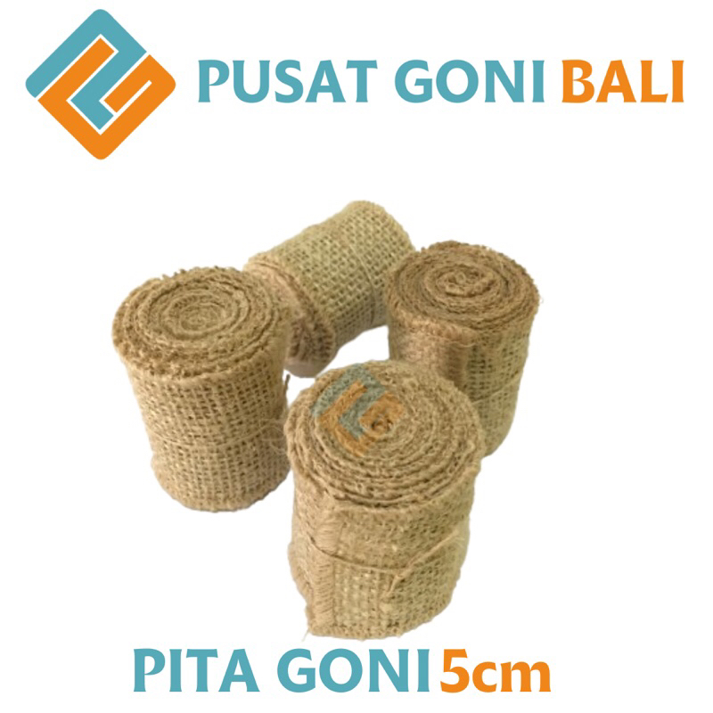 

Pita Goni 5x115cm - Pita Kado - Pita Dekorasi Mahar - Pita Unik - Jute Ribbon - Ribbon Gift