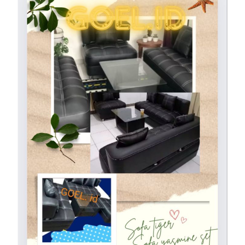 SOFA SET TIGER YASMINE /SOFA JASMINE OSCAR /KURSI SOFA / KURSI SOFA SET / KURSI TAMU MINIMALIS