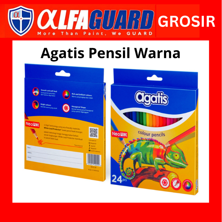 

Agatis - Pensil Warna Neopex Eco Hexagonal - 24 Warna