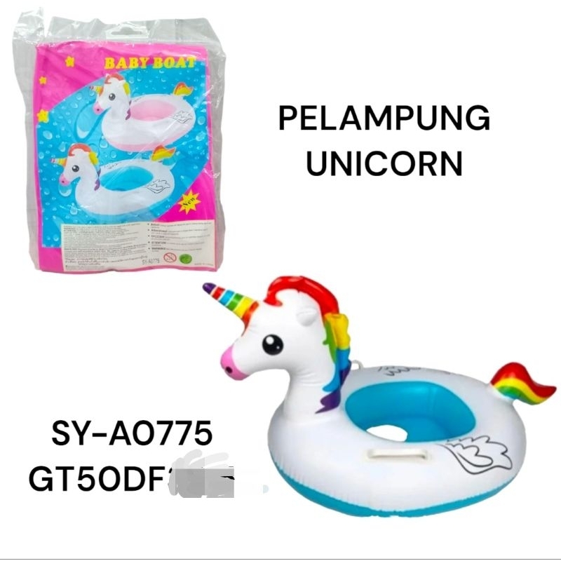 Mainan Anak Pelampung Unicorn SY-A0775 / Ban Renang Anak Unicorn