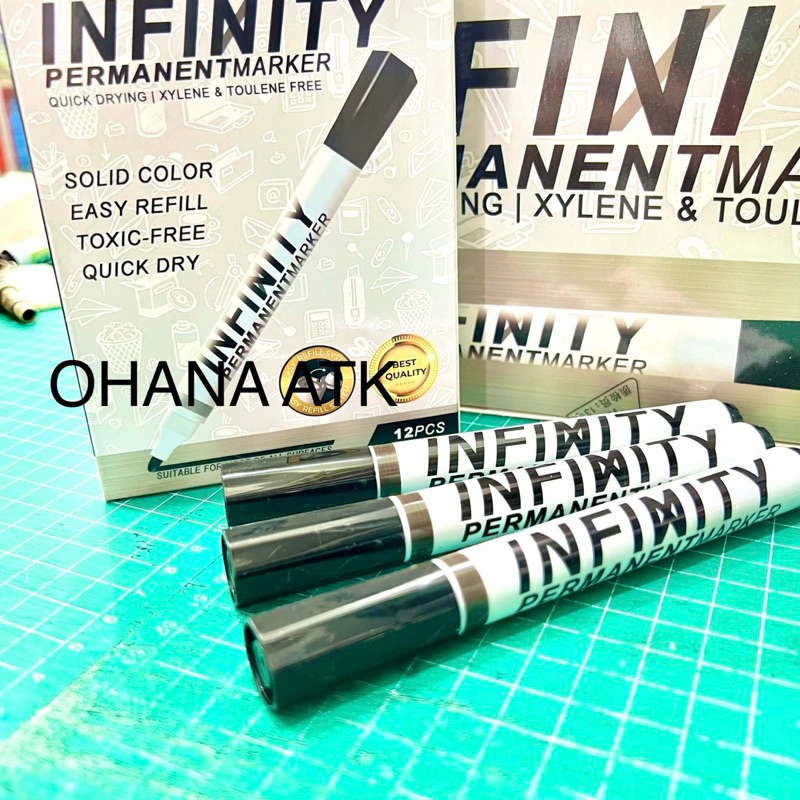

(1 LUSIN) Permanen Marker GM-118PM INFINITY Spidol Permanen Round Tip Refilable