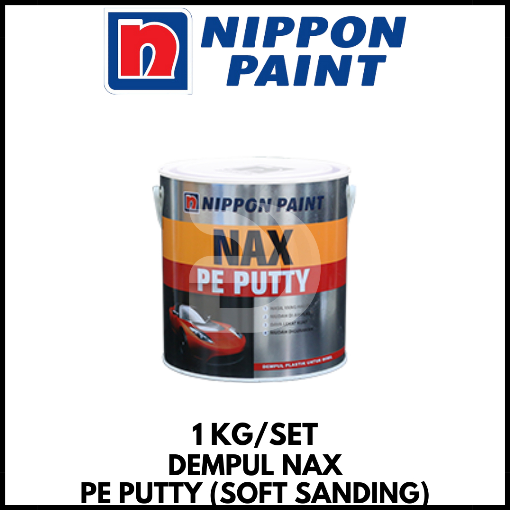 Dempul Mobil Nax Pe Putty (Soft Sanding) Kaleng 1Kg/Set