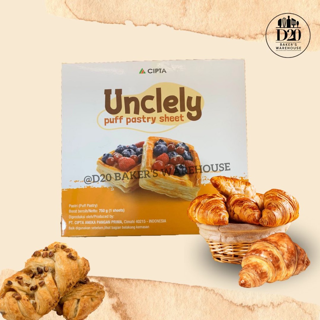 

Unclely Puff Pastry Sheet 750gr