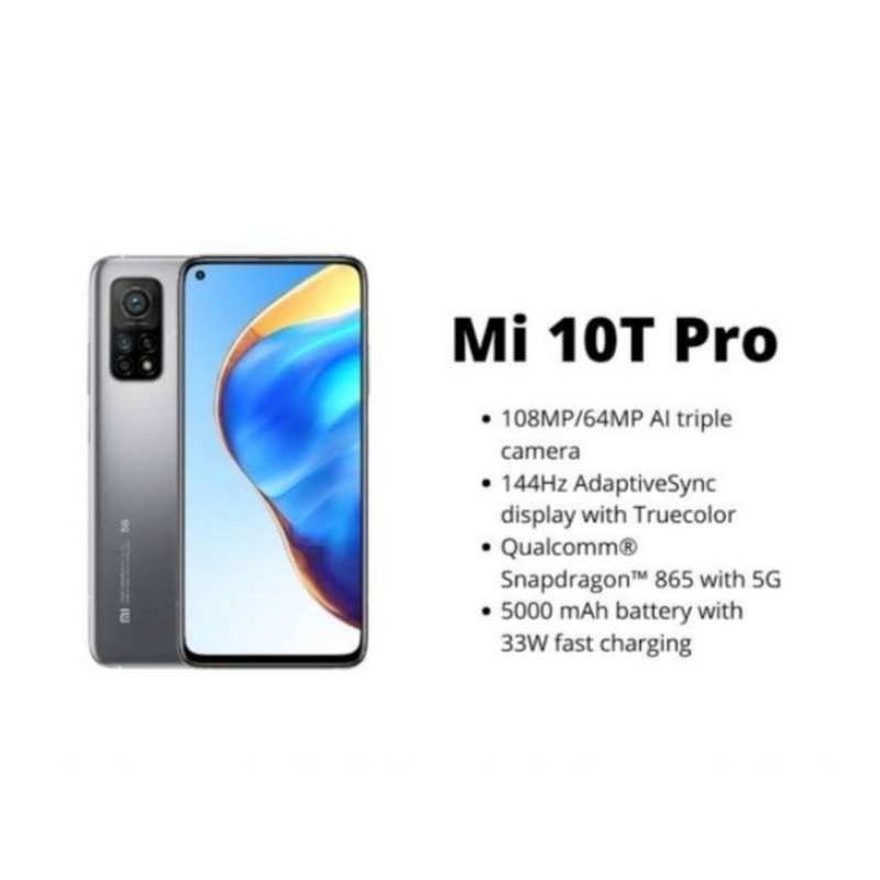HP XIAOMI MI 10T PRO 8/128 GB - XIOMI MI 10 T PRO RAM 8GB ROM 128GB RESMI
