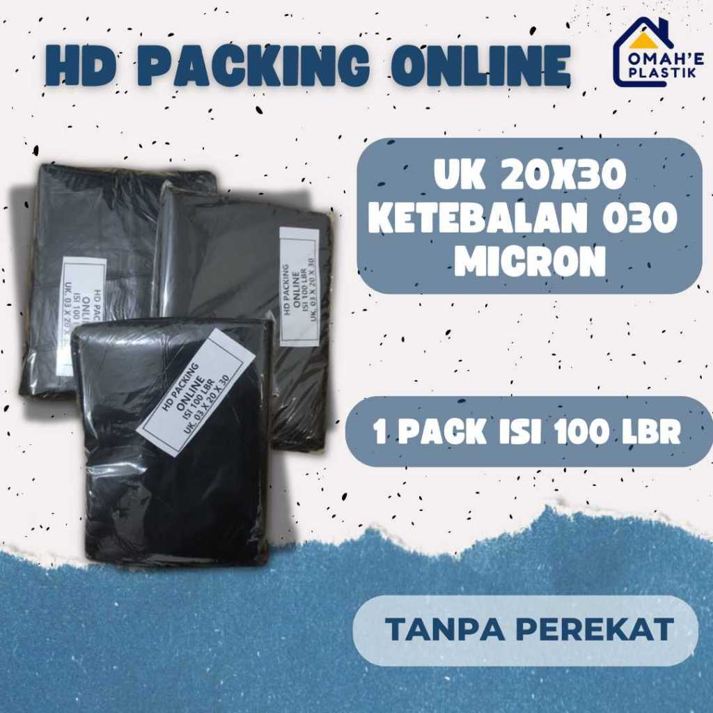 

Plastik Packing HD 20x30 Ketebalan 03 Mikron , Warna Hitam , Tanpa Plong , Online Shop #TANPA PEREKAT# #BUKAN POLYMAILER#