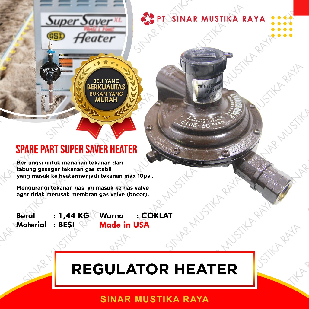 Regulator Spare Part Super Saver Heater Original Protect Supply Gas