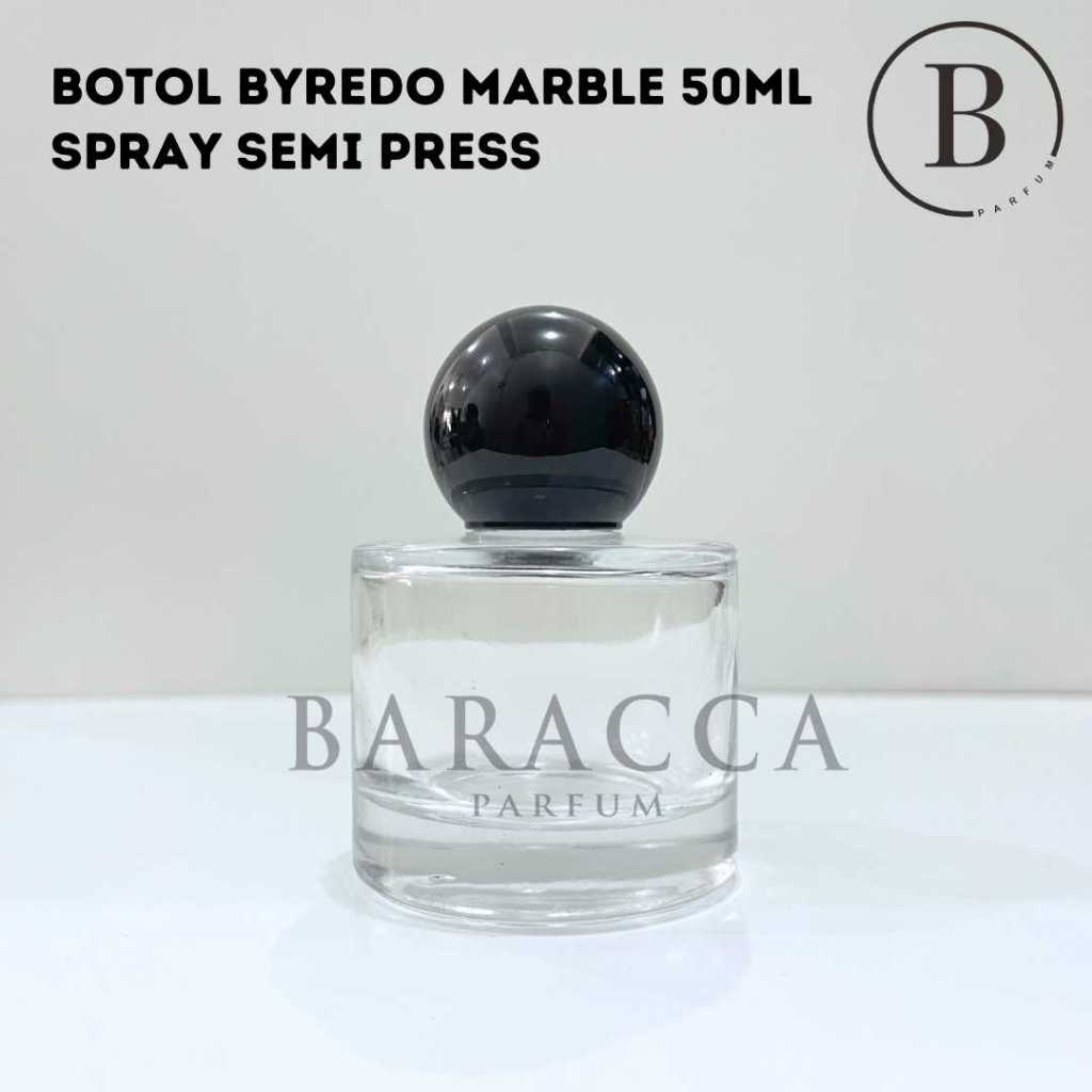 Botol Parfum Byredo Cap Marble 50ML Semi Press - Botol Parfum Kosong Byredo - Botol Byredo 50ML
