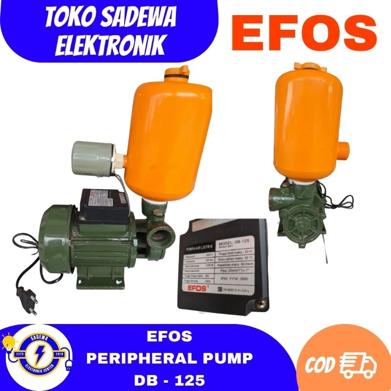 POMPA AIR EFOS DB 125 PERIPHERAL PUMP OTOMATIS