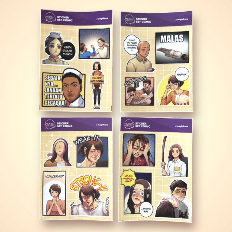 

Sticker Set Komik Maghfirare A6 | Stiker Lucu Meme Kocak
