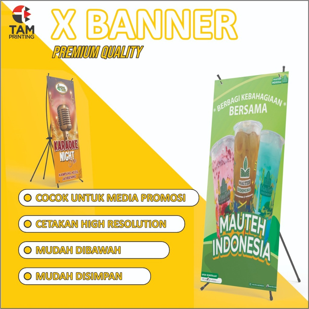 Cetak X-Banner / Stand Banner / Standing Banner Murah