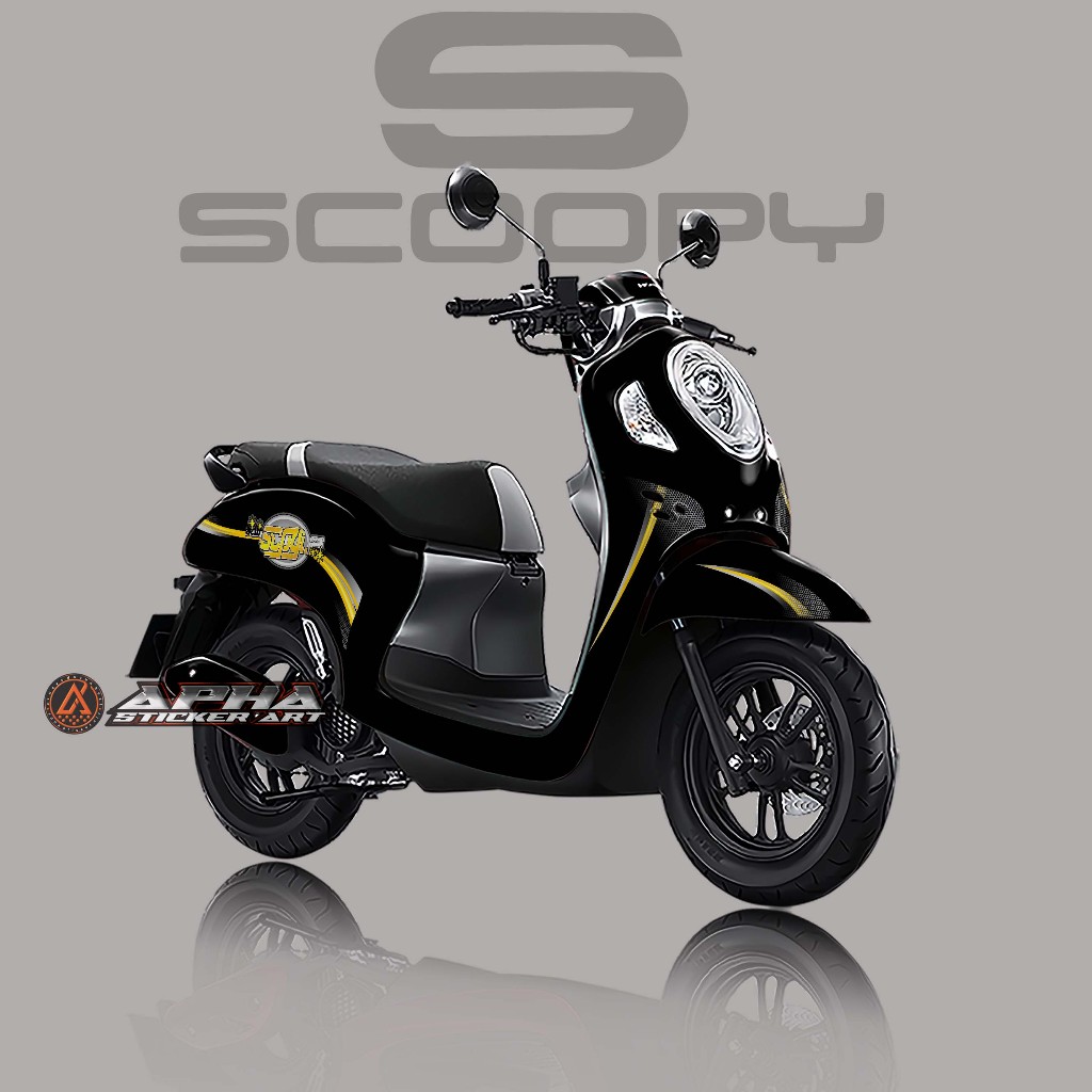 Sticker Striping Honda Scoopy Design Elegan | Striping Honda Scoopy 2020 2021 2022 2023 2024 008