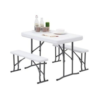 Krisbow Meja kursi lipat portable 1 set - Meja set Family