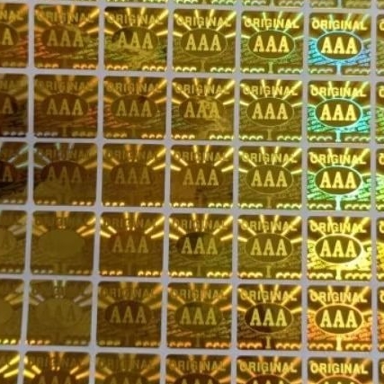 

Sticker Hologram Original AAA uk. 1.5 cm x 1.5 cm isi : 100 pcs warna : Gold, Hijau, Silver