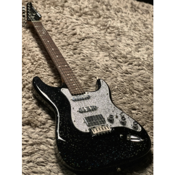 SQOE SEST700 SBK HSS Roasted Maple Series in Nebula Noir Limited Edition