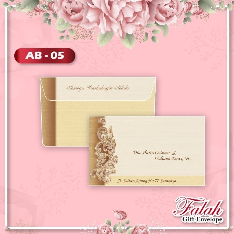 

Amplop Kondangan Falah Kode AB-05 Amplop Motif Murah Ukuran Tanggung isi 50pcs