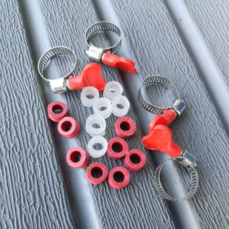 (ecer) seal karet elpiji & klem selang regulator tabung elpiji