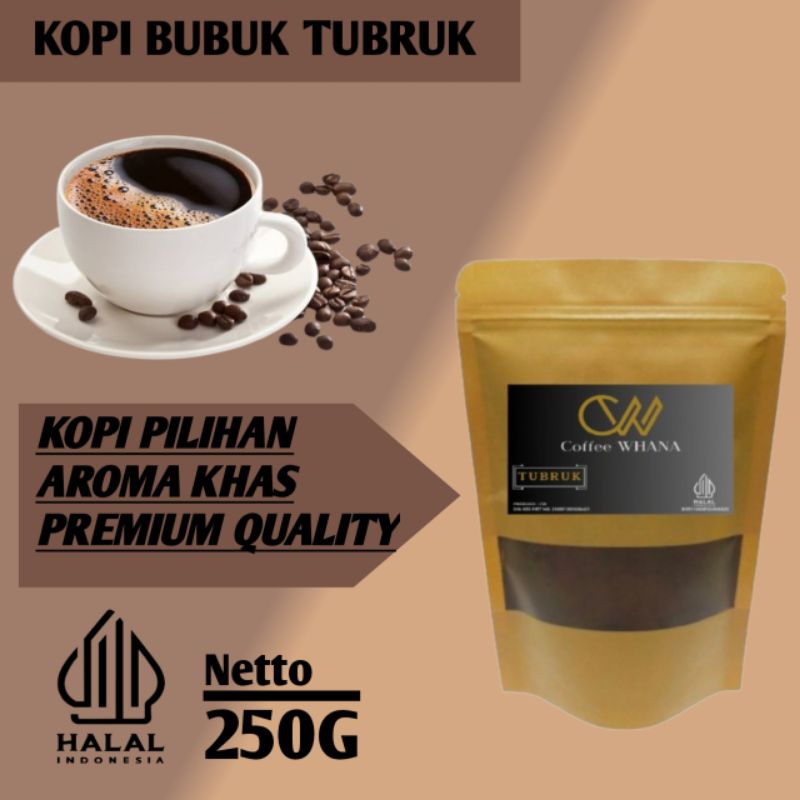 

Kopi Bubuk Tubruk 250g aroma khas mantap termurah terlaris berkualitas_Coffe Whana