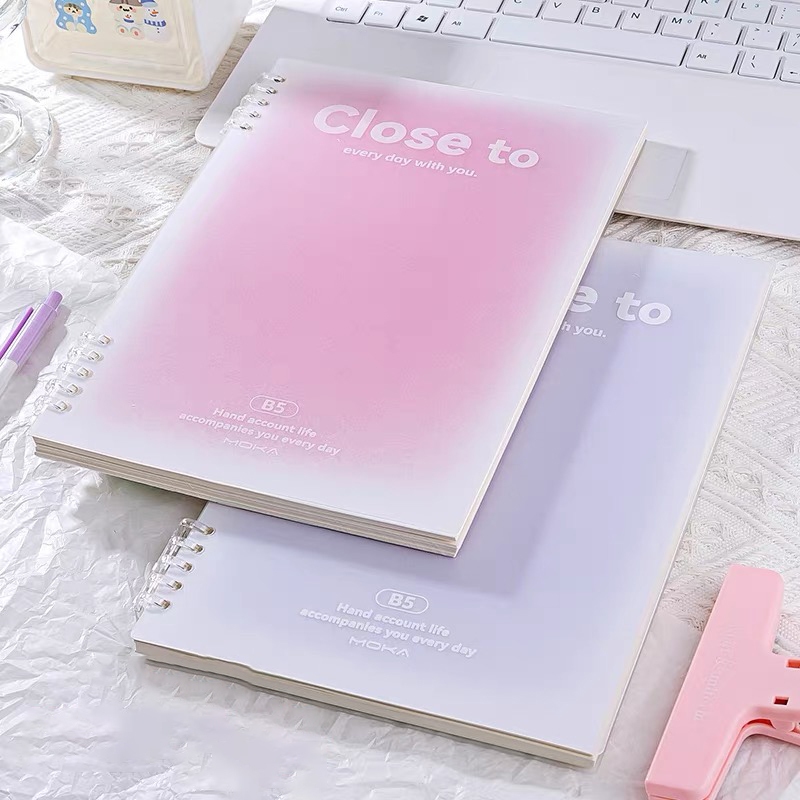 

Buku Tulis Morandi Notebook PVC Buku Diary Aesthetic Buku Tulis Kampus 360 Derajat Notepads Alat Tulis barang aesthetic