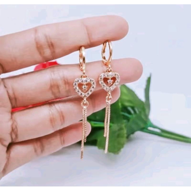 anting jurai titanium motif love tengga bintang terbaru .