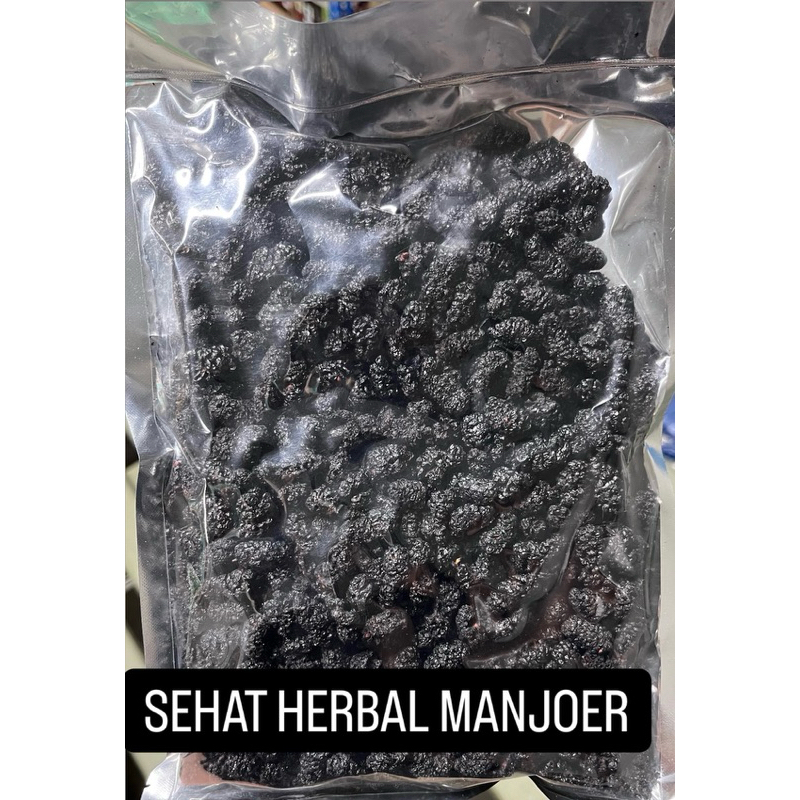 

QH Dried Black Mulberry / Dried Mulberry Fruit / Buah Murbei Hitam Kering 500gr