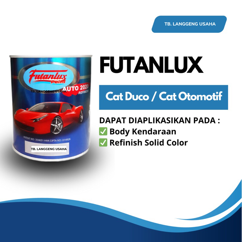 Futanlux Paint Cat Duco Body Kendaraan Motor Mobil Besi Kayu Cat Dasar Semprot Anti karat Abu-Abu Gr