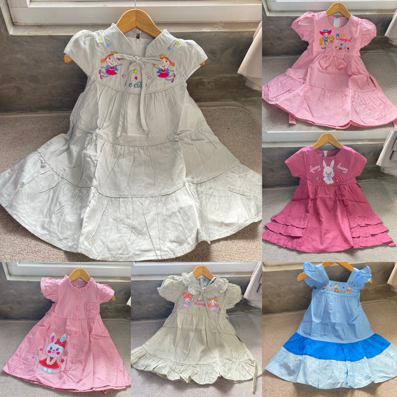 DRESS KATUN ANAK NIKITA DRESS NIKITA TERBARU 1-2TAHUN